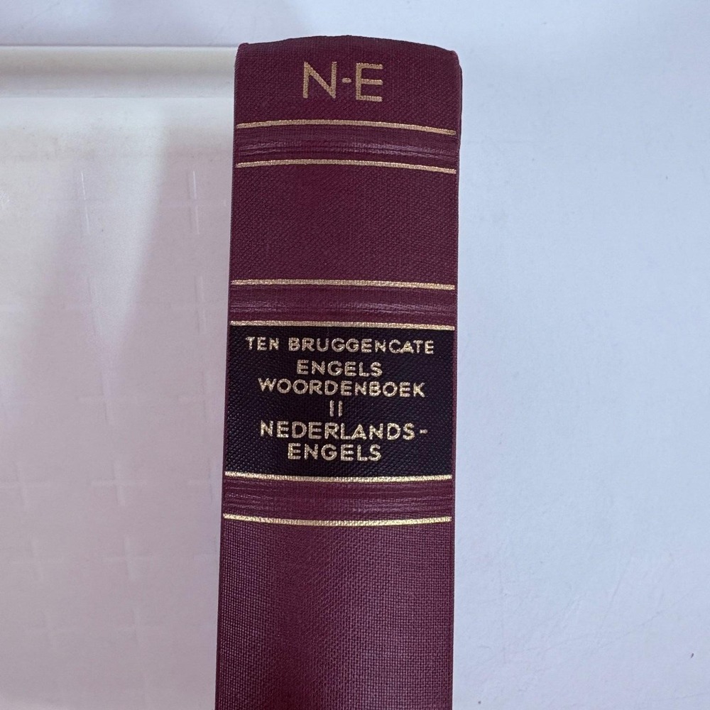 Engels Woordenboek Nederlands-Engels Ten Bruggencate 1963 Edition Wolters